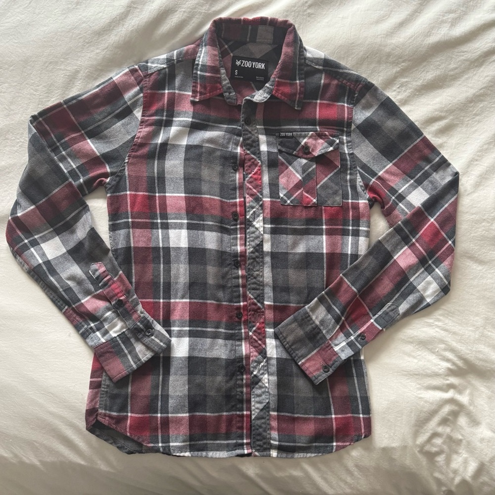 Zoo York Red and Grey Flannel